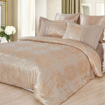 Комплект постельного белья Cleo Satin Jacquard 096-SG (размер Евро)