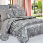 Комплект постельного белья Cleo Satin Jacquard 117-SG (размер Семейный) Комплект постельного белья Cleo Satin Jacquard 117-SG (размер Семейный)