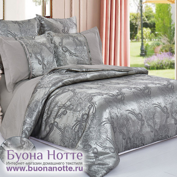 Комплект постельного белья Cleo Satin Jacquard 117-SG (размер Семейный) Комплект постельного белья Cleo Satin Jacquard 117-SG (размер Семейный)