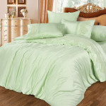 Комплект постельного белья Cleo Bamboo Satin 019-BS (размер Евро)