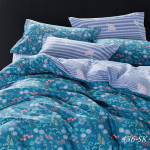 Комплект постельного белья Cleo Satin de Luxe 436-SK (размер Семейный)
