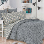 Комплект постельного белья Cleo Satin de Luxe 470-SK (размер Семейный)