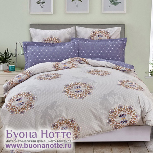 Комплект постельного белья Cleo Satin Lux 387-SL (размер 1,5-спальный)