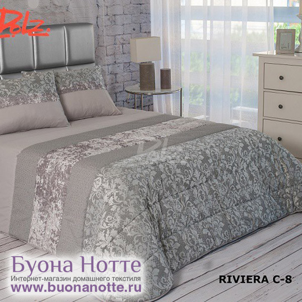 Покрывало Dolz Riviera c8 gris (250х270 см)