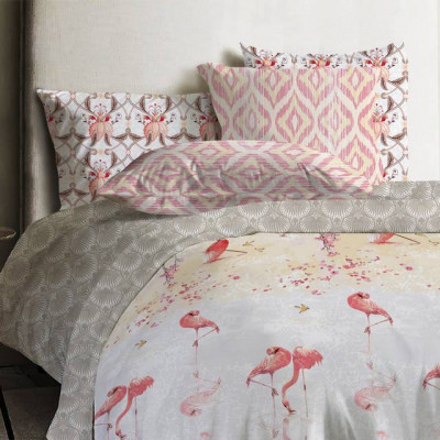 Постельное белье Mona Liza Japanese Flamingo (размер 1,5-спальный, нав.50х70 см)