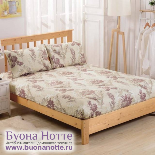 Простыня на резинке сатин печатный Valtery PCT-R-199 (90х200 см)